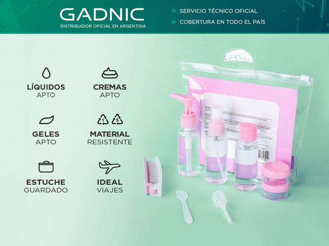 Mini Set De Botellas Contenedores Gadnic STC1 Para Viaje - 1