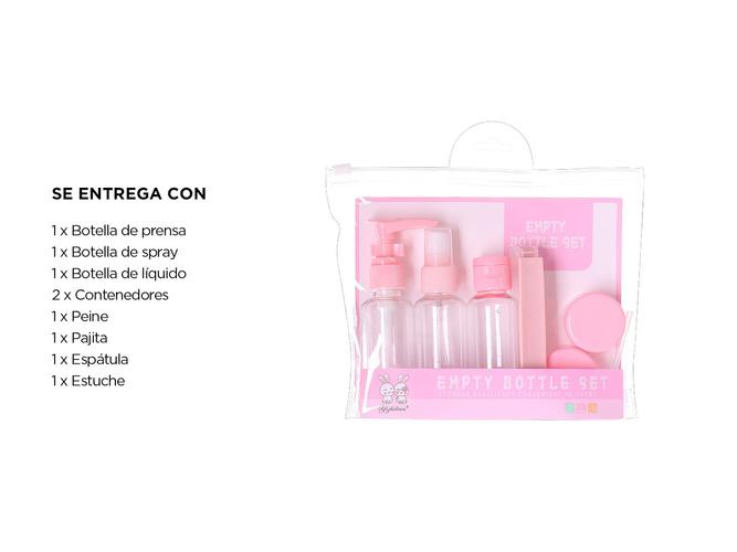 Mini Set De Botellas Contenedores Gadnic STC1 Para Viaje - 4