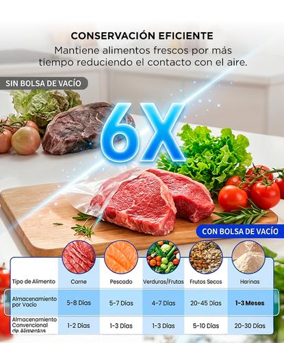 Selladora Al Vacio Portatil Gadnic Bateria 1200mAh Succion -60kPa Velocidad 25L Min Recargable USB Bolsas - 3