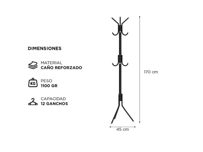 Perchero Gadnic para 12 Prendas - 4