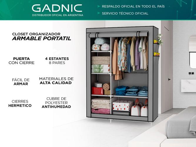 Closet Organizador Armable Portatil Ropero Zapatos - 1
