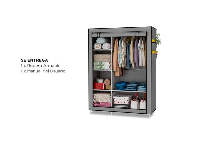 Closet Organizador Armable Portatil Ropero Zapatos - 4