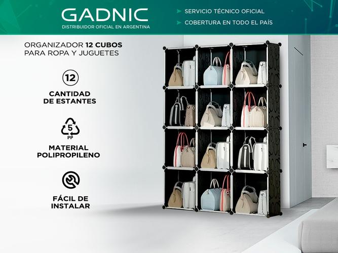Mueble Organizador 12 Cubos Modular Gadnic Para Ropa y Juguetes - 1