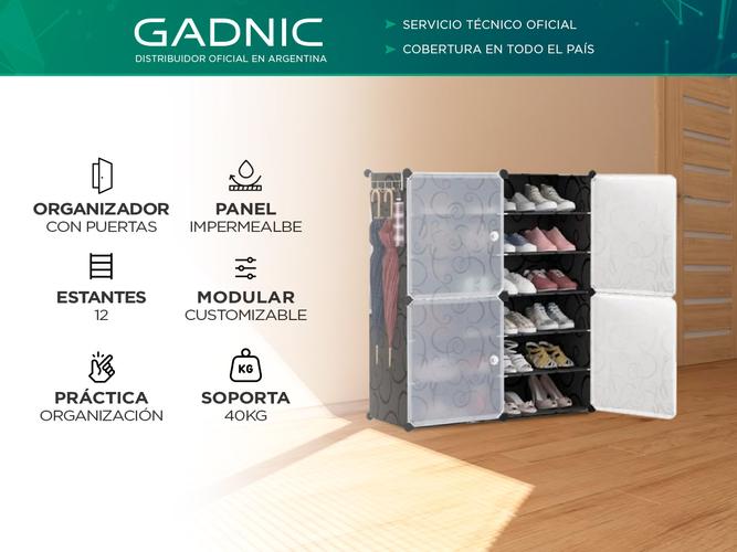 Organizador De Zapatos Gadnic SHR17 Estantes Ajustables  - 1