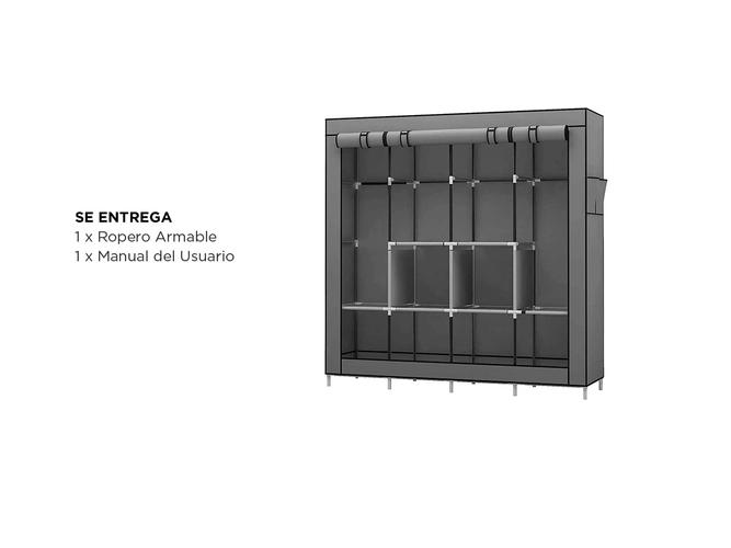 Armario Mueble Organizador Gadnic SHR19 Ropa Zapatos Accesorios - 4