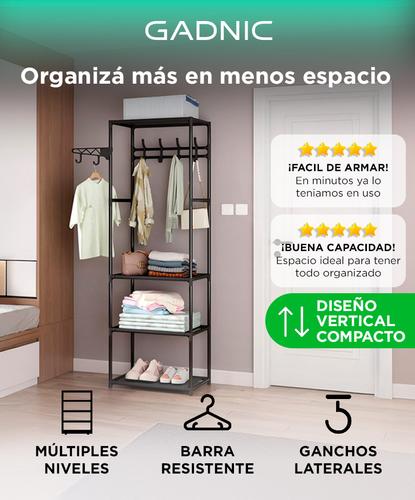 Perchero Organizador de Ropa y Calzado Gadnic Cuatro Estantes Reforzados  - 1