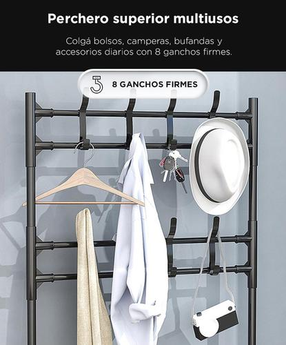 Perchero Organizador Zapatero Gadnic de 4 Estantes Hogar Estructura Firme - 3