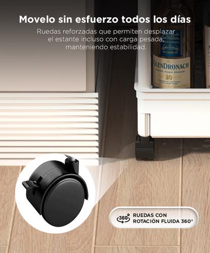 Organizador Gadnic Estantería Reforzada Ruedas 4 Niveles  - 2