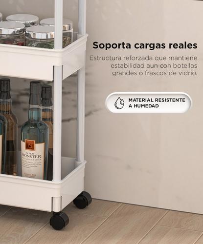 Organizador Gadnic Estantería Reforzada Ruedas 4 Niveles  - 3