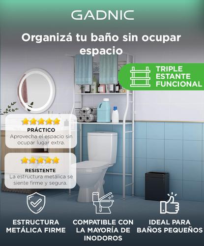 Mueble Organizador Gadnic Sobre Inodoro Baño Tres Estantes - 1
