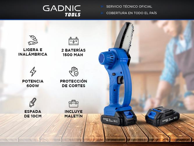 Mini Motosierra Gadnic MS2400 Recargable Inalámbrica  - 1