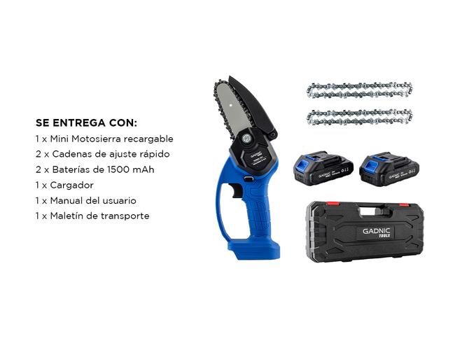 Mini Motosierra Gadnic MS2400 Recargable Inalámbrica  - 6