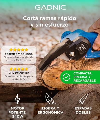 Mini Motosierra Gadnic MS2400 Recargable Inalámbrica  - 1