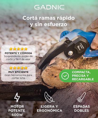 Mini Motosierra Gadnic MS2400 Recargable Inalámbrica  - 1