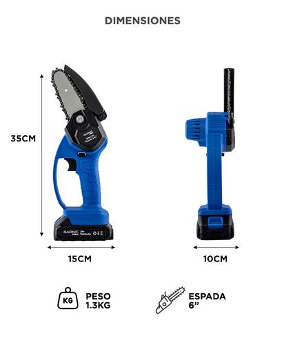 Mini Motosierra Gadnic MS2400 Recargable Inalámbrica  - 5