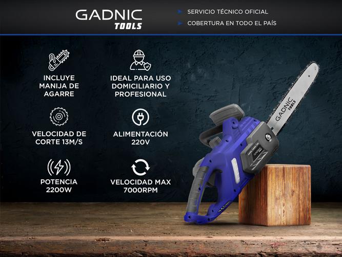 Motosierra Eléctrica Gadnic 406mm 2200w - 1