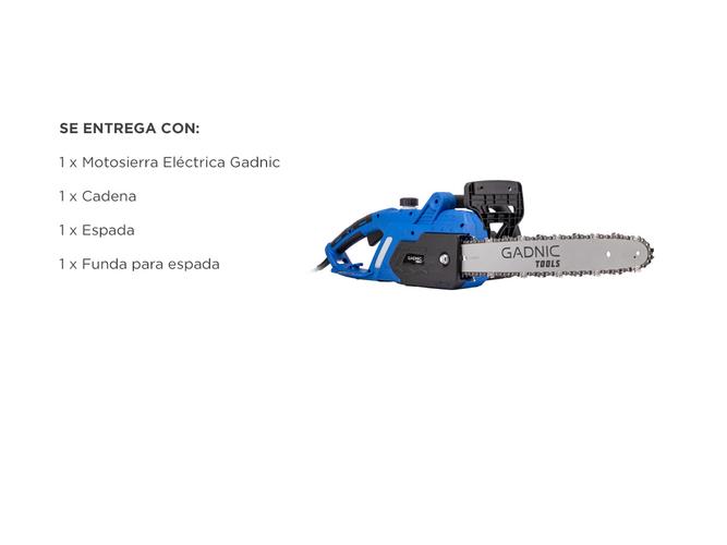 Motosierra Eléctrica Gadnic 406mm 2200w - 6