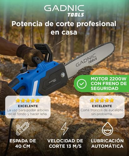 Motosierra Eléctrica Gadnic 406mm 2200w - 1