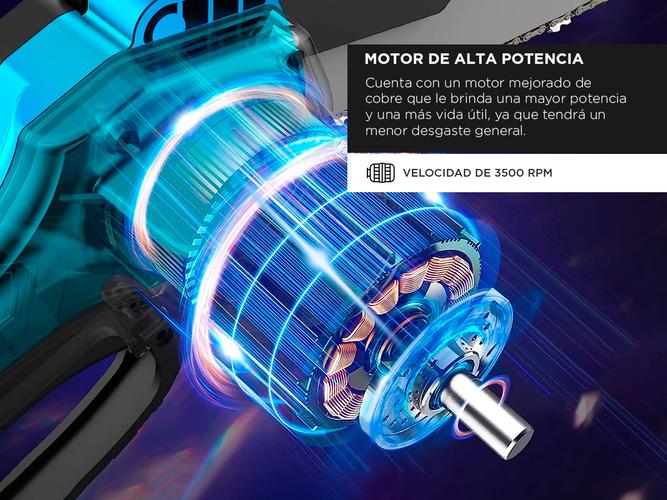 Mini Motosierra Electrica Gadnic Inalambrica + 2 Baterías - 3