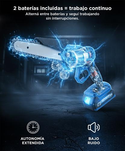 Mini Motosierra Electrica Gadnic Inalambrica + 2 Baterías - 4