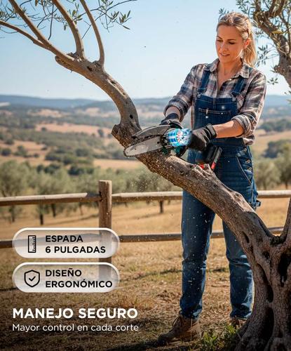 Mini Motosierra Electrica Ziyen Batería  20V Recargable - 3