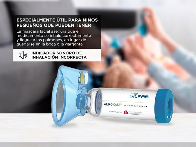 Aerocámara Con Máscara Pediátrica Silfab - 3