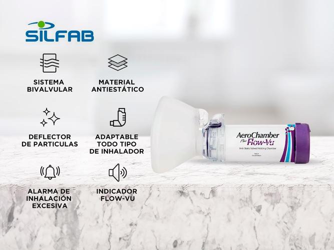 Aerocamara Silfab Adulto Aerochamber Plus Flowvu - 1