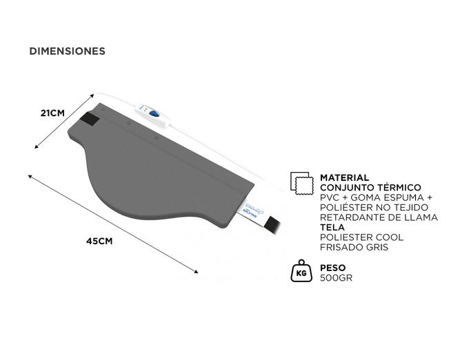 Almohadilla Térmica Cervical Silfab AL92-GR - 4