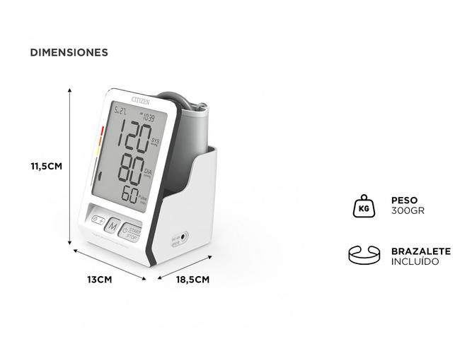 Tensiómetro Automático de Brazo Digital de Escritorio Citizen - 4