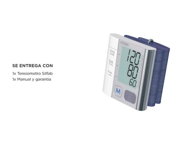 Tensiometro Digital Automatico Silfab Citizen Muñeca CH-657  - 5