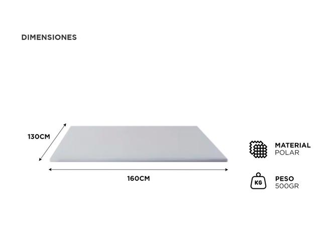 Frazada Térmica Beige 1 plaza Silfab FOD 400-B - 4