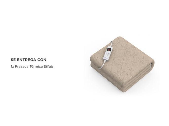 Frazada Térmica Beige 1 plaza Silfab FOD 400-B - 5