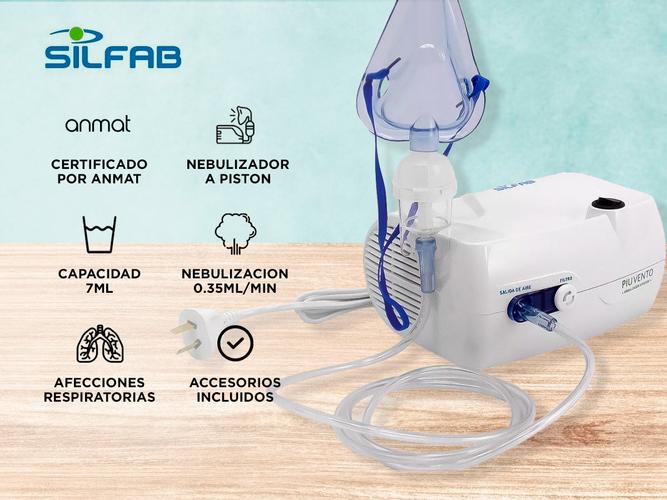 Nebulizador a Piston Silfab Piuvento N26 7ml Anmat Accesorios  - 1