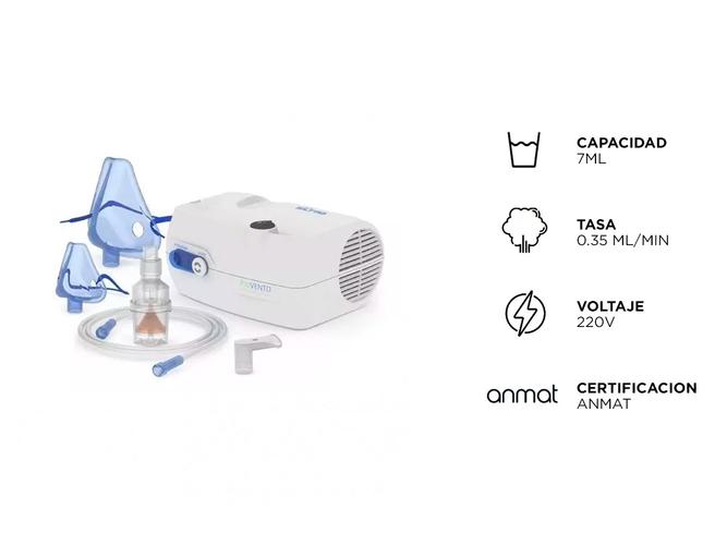 Nebulizador a Piston Silfab Piuvento N26 7ml Anmat Accesorios  - 4