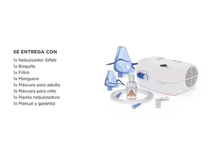Nebulizador a Piston Silfab Piuvento N26 7ml Anmat Accesorios  - 5