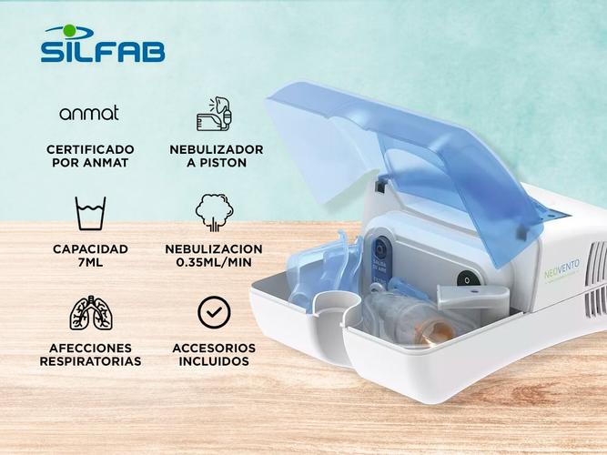Nebulizador A Piston Silfab Neovento N27 7ml Accesorios - 1
