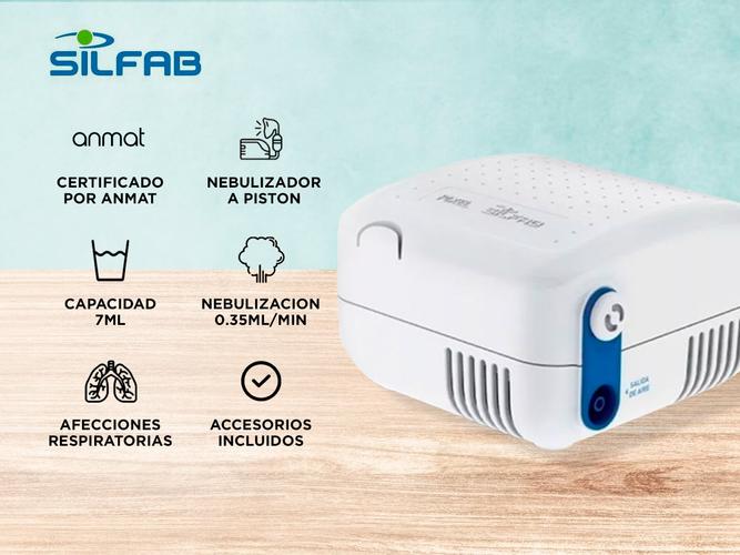 Nebulizador A Piston Silfab Pixel N30 7ml Accesorios Blanco  - 1