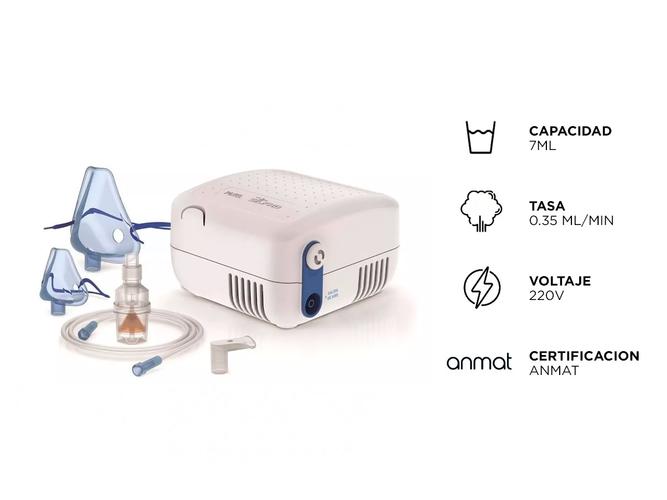 Nebulizador A Piston Silfab Pixel N30 7ml Accesorios Blanco  - 4