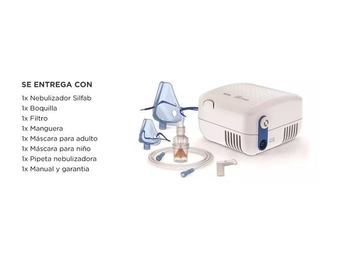 Nebulizador A Piston Silfab Pixel N30 7ml Accesorios Blanco  - 5