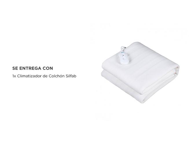 Climatizador de colchón Poliester Silfab 1 Plaza MTS 100 - 5