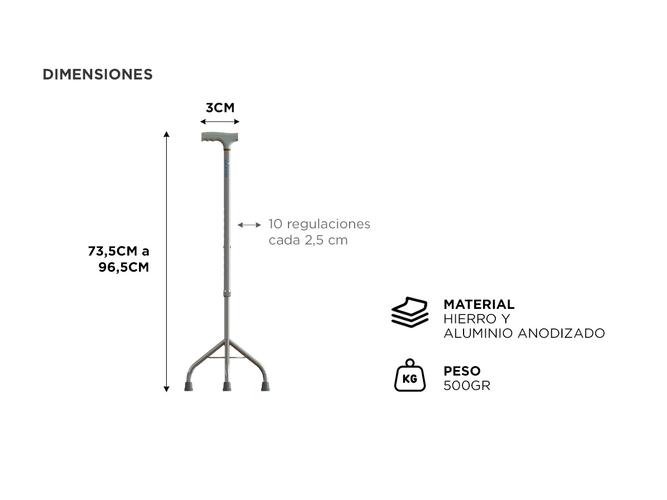 Bastón Trípode Silfab M913 - 3