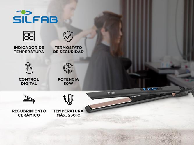 Planchita de Pelo Silfab Liss Expert BY-615 Control Digital de Temperatura - 1