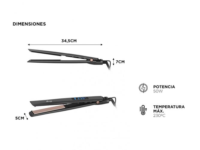 Planchita de Pelo Silfab Liss Expert BY-615 Control Digital de Temperatura - 4
