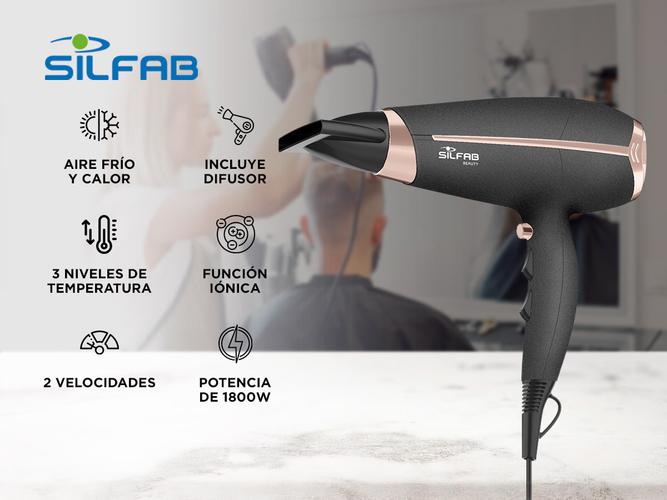 Secador de Pelo Silfab Ion Expert BY-550 con Función Cool Shot - 1