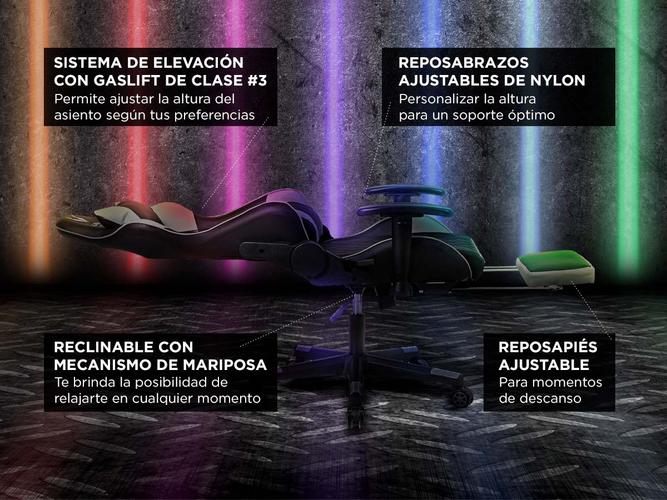 Silla Gamer Pro Gadnic Ergonómica Respaldo Ajustable Reposabrazos  - 3