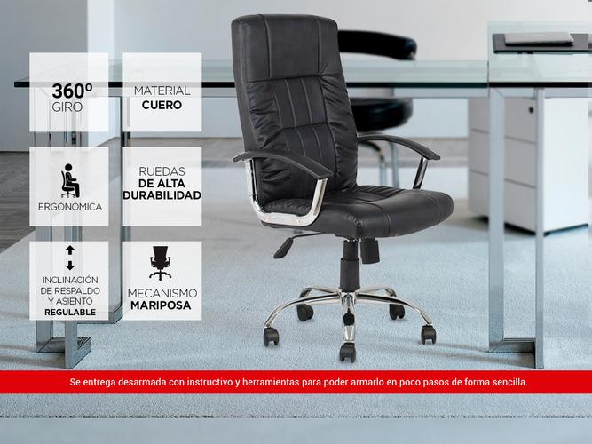 Silla De Oficina Gadnic Ejecutiva Gamer Pro Cuero - 1