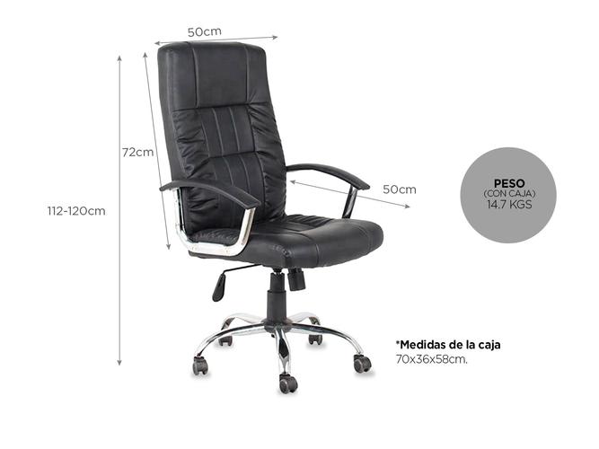 Silla De Oficina Gadnic Ejecutiva Gamer Pro Cuero - 5