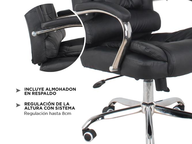 Silla de Escritorio Gadnic BF-03 Ejecutiva Base Metálica Ergonómica - 3