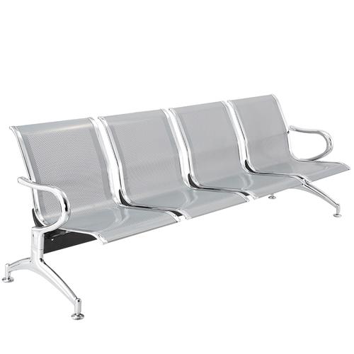 Silla de espera metálica para 4 personas - 0