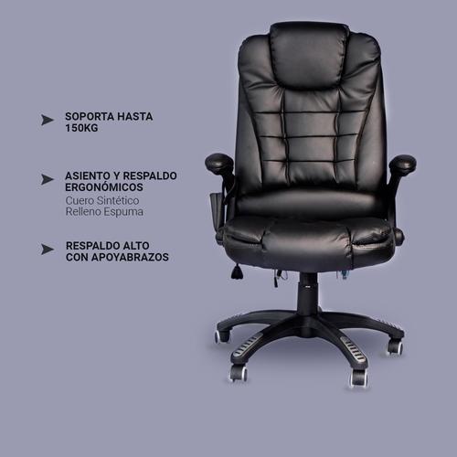 Silla de Escritorio con Masajeador Gadnic BF-06 Ejecutiva Ergonómica Hasta 150kg - 2